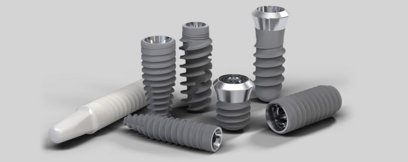 parts of dental abutment and crown